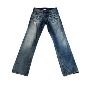 True‎ Religion Jeans Mens Size 30 Distressed Relaxed Fit Denim